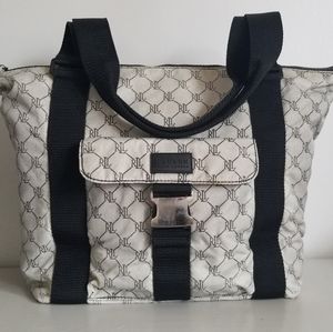 Lauren Ralph Lauren Signature Monogram Shoulder Bag Travel Tote